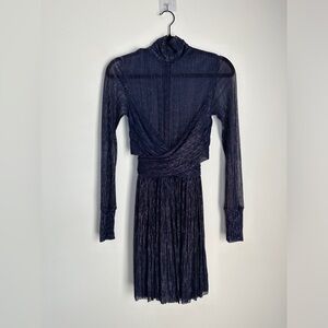 Sabina Musayev Blue and Purple Long Sleeve Size small